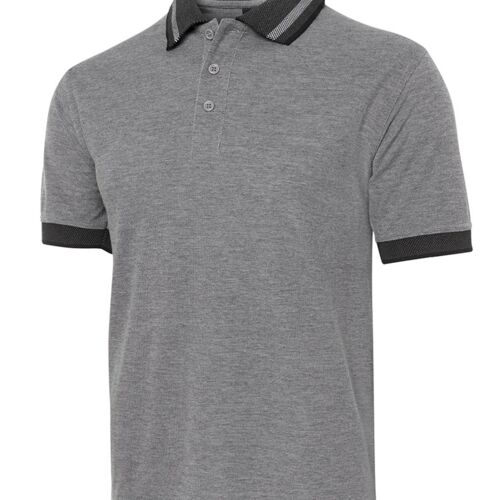 JB's  BIRDS EYE POLO   CHARCOAL - S Thumbnail